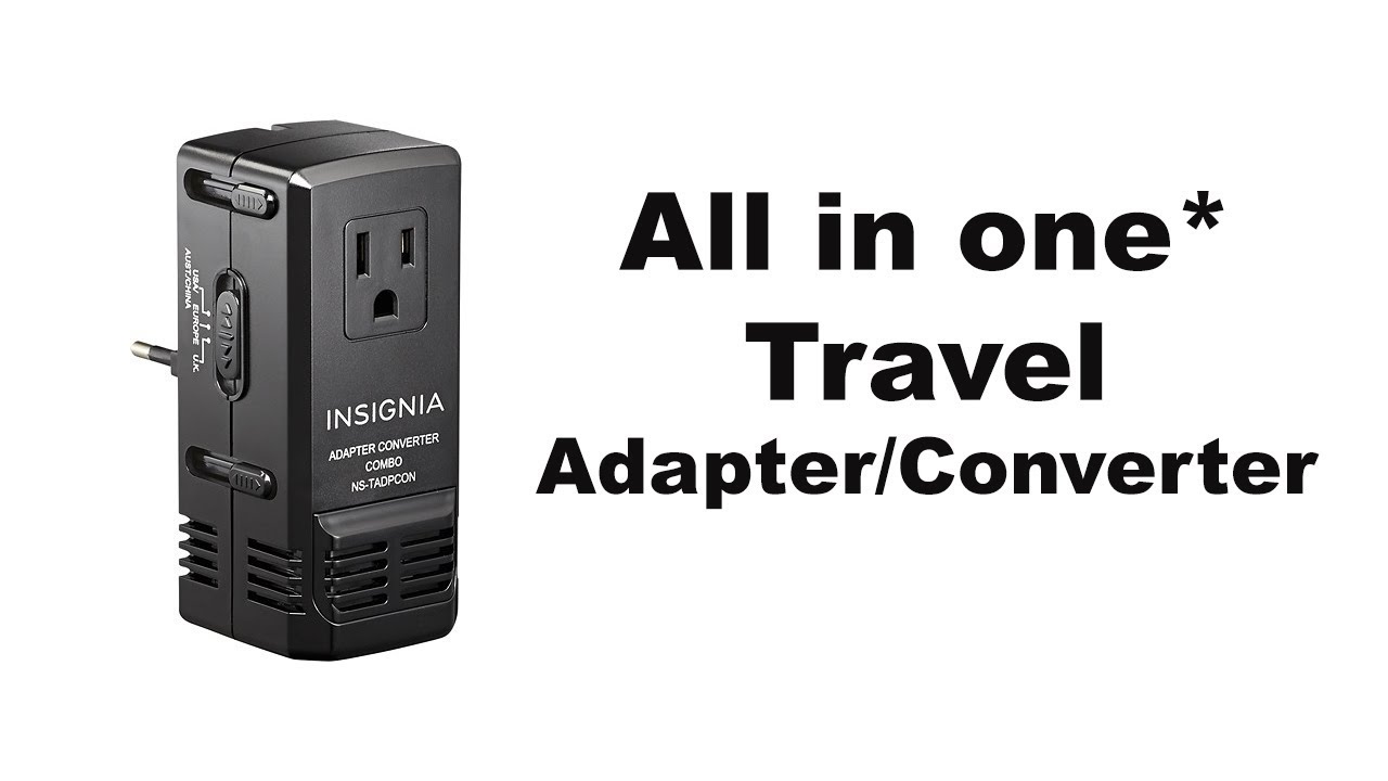 Insignia™ Travel Adapter and Converter Black NS-MTCA - Best Buy