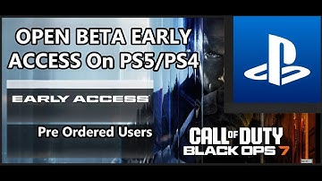 How To Install Black Ops 7 Open Beta Early Access On PS5/PS4 (Pre Ordered Users)