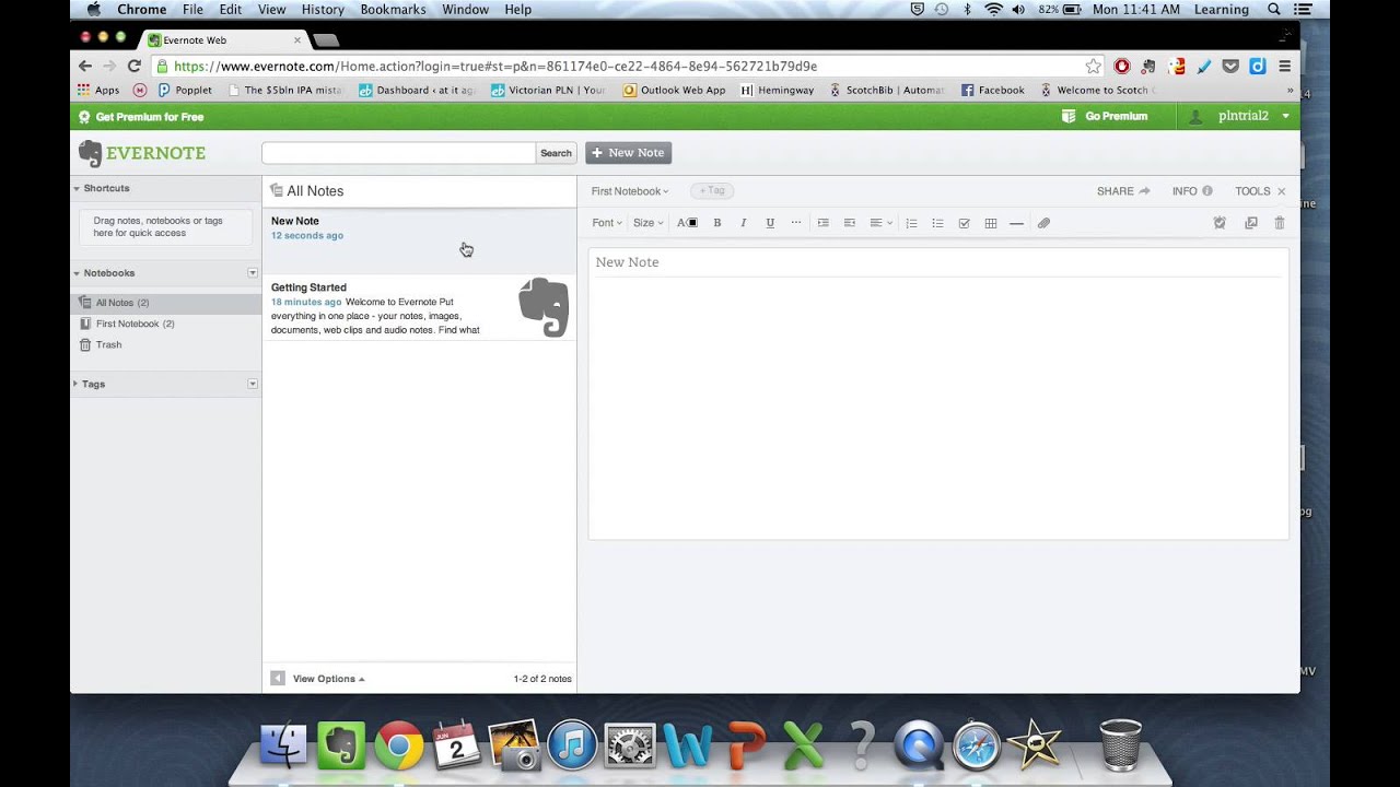 Evernote - Creating And Deleting Notes