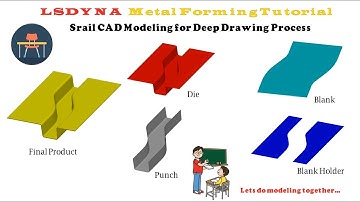 LS-DYNA Tutorial 6: 3D Surface Modeling for conducting Srail Deep Drawing Process (Part 1)