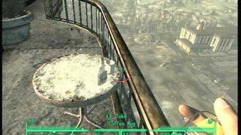 Fallout 3-Huge mine explosion from the top of tenpenny tower