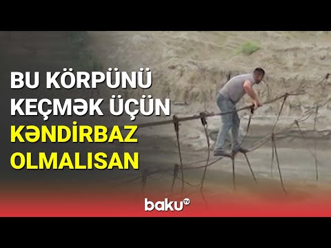 Kürdəmirdə uçub dağılan asma körpünün aqibəti necə olacaq?