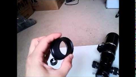 How to attach an Altair Astro 0.6x FF,FR on the Skywatcher Equinox 66 ED Refractor for CCD imaging