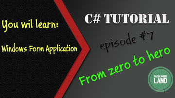 Windows Form Application (Form, Button, Label, Radio button, ComboBox) | C# tutorial | Episode 7
