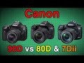 Canon 90D vs 80D & 7Dii - Which Camera to Buy - Comparison