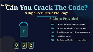 Cracking the 3-Digit Lock Puzzle | Can You Solve It Before I Do?