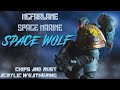 McFarlane Toys Space Marine | SPACE WOLF | Acrylic Weathering Tutorial - Frozen Diorama Base