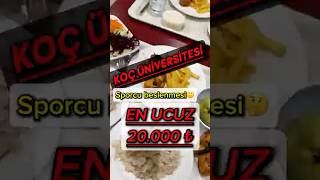 Bir Okul Yemekhanesi Bu Kadar Pahalı Olmamalı. Koç Üniversitesinde Sporcu Beslenmesi Resimi