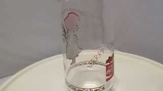 Vintage Holly Hobby Coca Cola Coke Glass Christmas Gift of Joy 1978