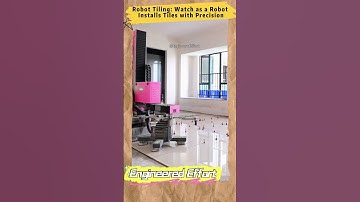 Robot Tiling: Watch as a Robot Installs Tiles with Precision  #EngineeredEffort
