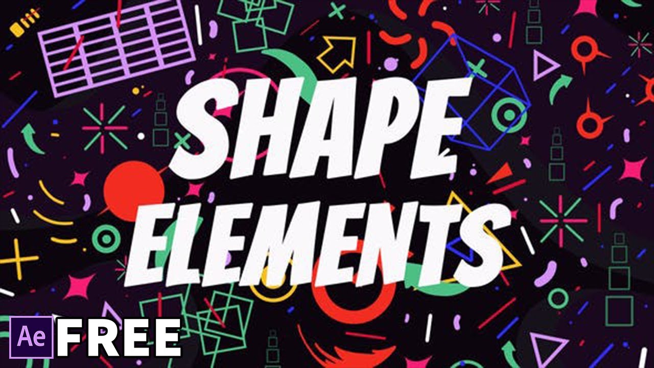 Shape elements. Elements Videohive. Shape elements 500. AE share.