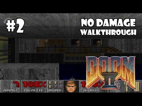 Doom II: Hell on Earth прохождение игры - Уровень 2: Underhalls (All Secrets Found + No Damage)