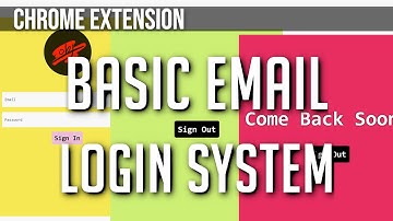 Create A Basic Login System for Your Google Chrome Extension(MV2) | Web Development