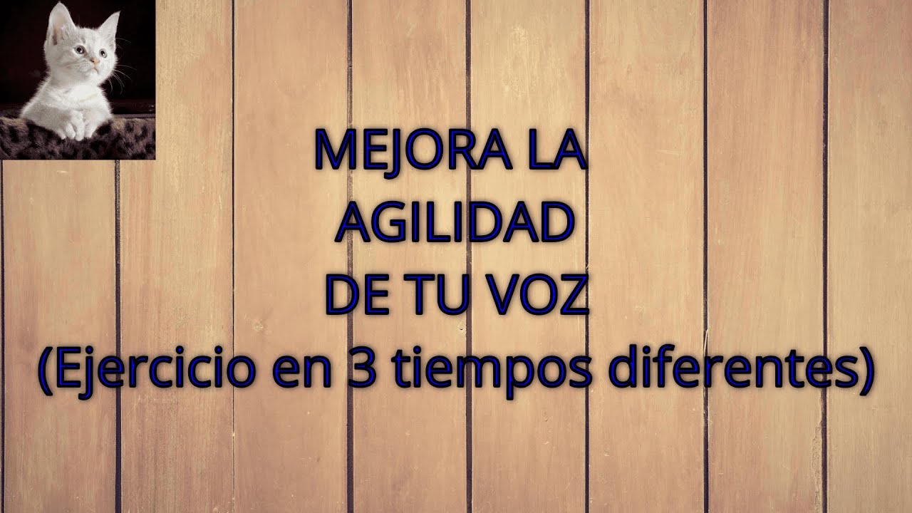 ENTRENA TU VOZ Y MEJORA CON ESTOS EJERCICIOS - YouTube