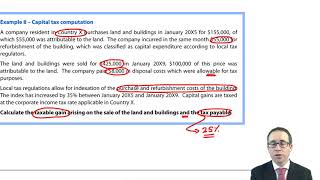 Capital Taxes - CIMA F1 Financial Reporting