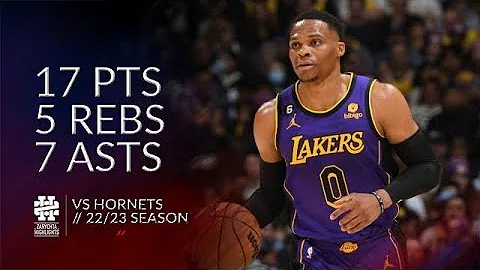 Russell Westbrook 17 pts 5 rebs 7 asts vs Hornets ...