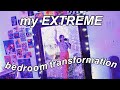 my EXTREME bedroom transformation/ makeover! (pinterest & indie tik tok inspired)