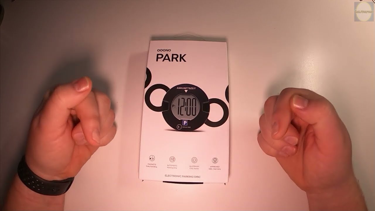 ooono Park elektronische Parkscheibe, erste Einstellung und Vergleich