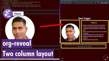 Org-mode - Two column layout using org-reveal