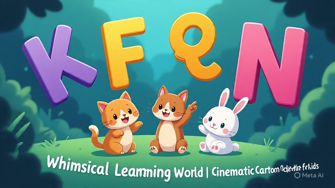 "Whimsical Learning World | Cinematic Cartoon Adventure for Kids"