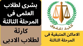 كلية الحقوق ⚖️? | أقوى كلية في تنسيق المرحلة الثالثة ثانوية عامة 2023 ?| تنسيق - اقسام - مواد دراسة