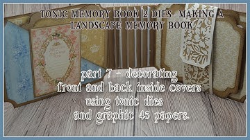 Landscape Memory Book Using Tonic Dies - Part 7.