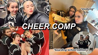CHEER COMPETITION VLOG! *boarding school edition* | Ella Katherine