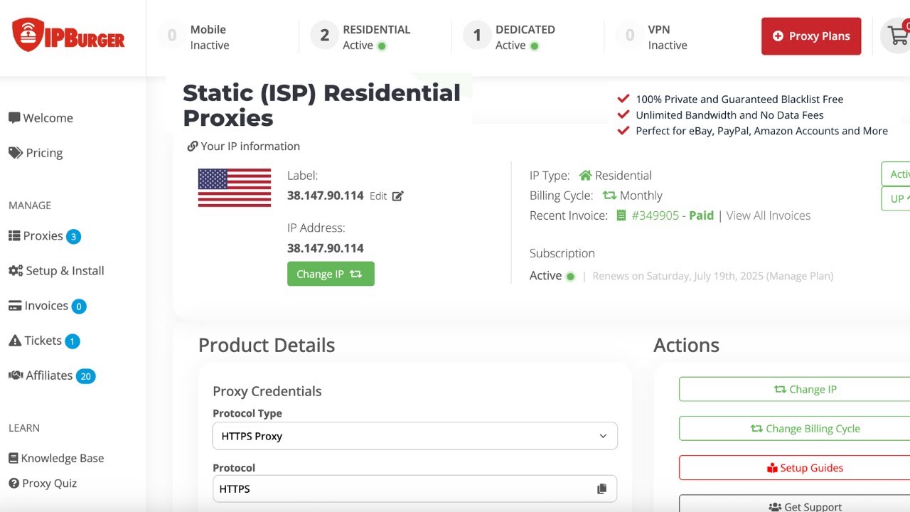 IPBurger Proxy Review 2026 | Static ISP Residential Proxies Setup ...