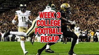College Football Recap Week 3