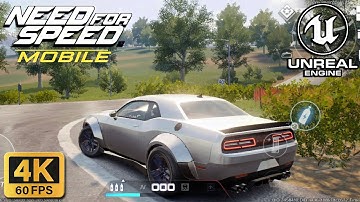 Need For Speed Mobile - Dodge Challenger SRT (PvP Race & Open-World) Gameplay 4K 60Fps