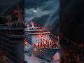 Giant Moving Fog Wall Approaches Cruise Ship at Sea 🚢🌊🌫️ #shorts