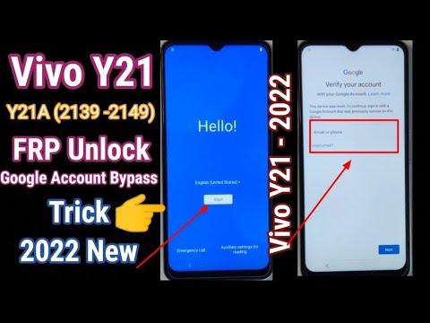 Vivo Y21A l V2149 l PD2139 FRP Unlock & Google Account Unlock One Click