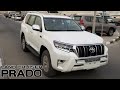 New 2020 Toyota Land Cruiser Prado 2.8 Diesel White Color VX  V4 Dubai UAE