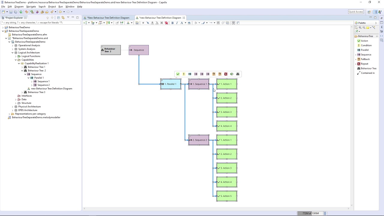 How to move Behaviour Tree branch - YouTube