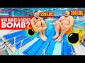 SPLASH BATTLE #1 | Muscles vs Volume at the swimming pool