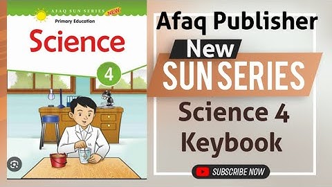 Afaq New Sun Series Science 4 Keybook | teaching guide class 4 | solve book Afaq
