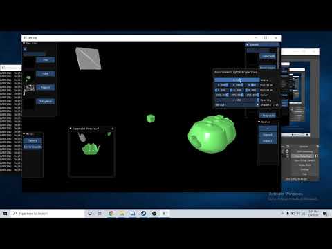Hyphen, a 3D Game engine in C++ (using Dear ImGUI and the GLM library)