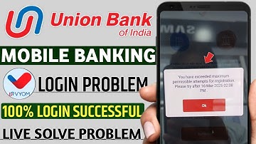 Vyom app you have exceeded maximum permissible attempts for registration please try after problem