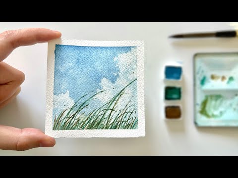 Easiest Landscape Painting You Must Try | Watercolor Beginners Tutorial ✧