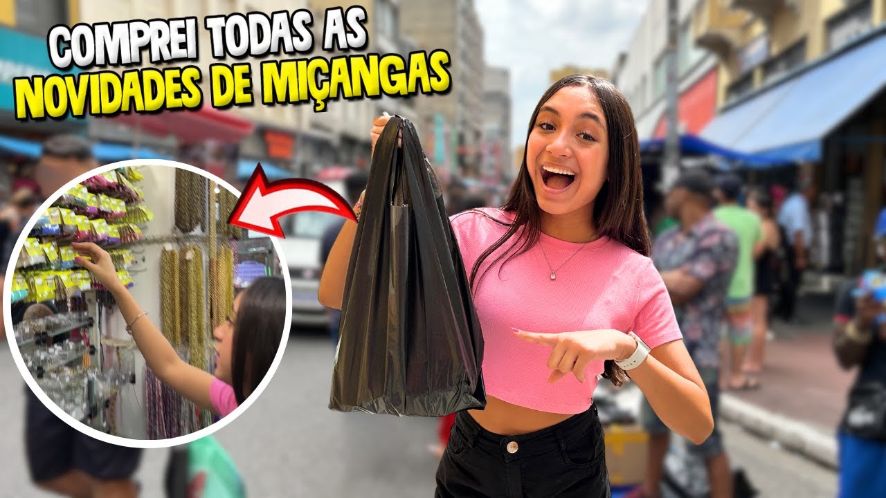 FAZENDO COMPRINHAS DE MIÇANGAS NA MINHA CIDADE | O MUNDO DE LARISSA