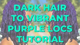 HOW TO GET BRIGHT PURPLE LOCS