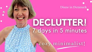 Declutter! Do you have 5 minutes? Summer minimalist Flylady motivation