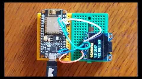 ESP8266 OLED Clock with AJAX