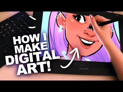 DRAWING ON A SCREEN! | Wacom Cintiq 16 Tablet | My Digital Art Process -  YouTube