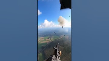 Capture the moment U S paratroopers destroy drones #cctvcamera #cctvviral #solider #army #usarmy