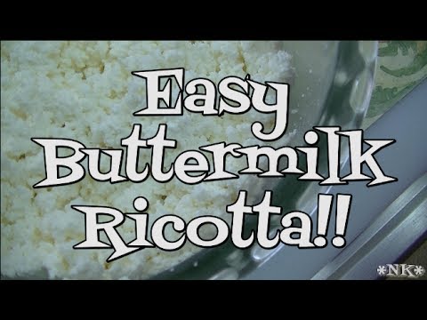 Easy Buttermilk Ricotta!!  Noreen&rsquo;s Kitchen Basics