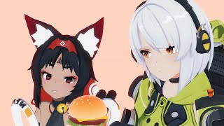 Nekomata wants a bite out of Anby ( ZZZ Animation )