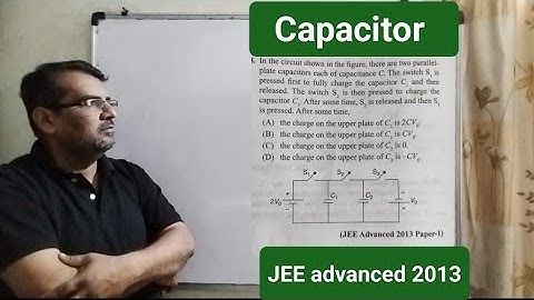 In the circuit shown in the figure there are two parallel plate capacitor each of capacitance C The