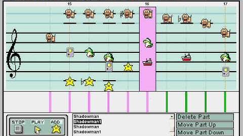 Mario Paint Composer 2.0 - Megaman 3: Shadowman
