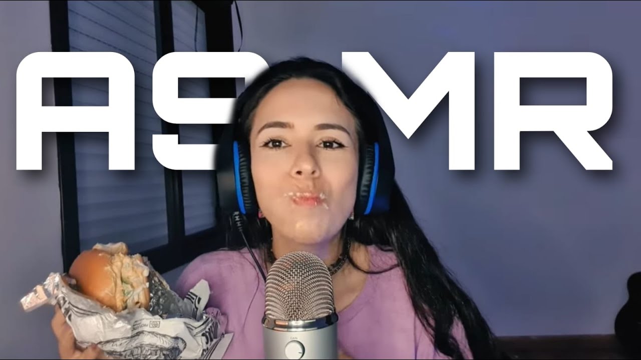 ASMR COMENDO HAMBURGUER | DURMA EM 15 MINUTOS 😴